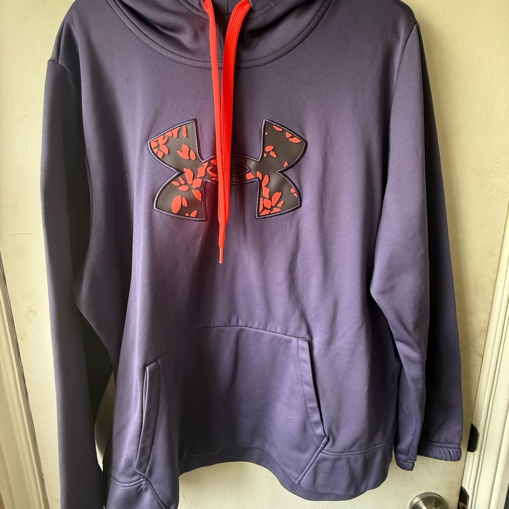 Under Armour Violet Hoodie with Red Highlights